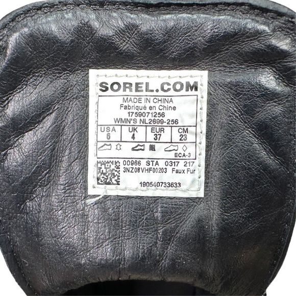 SOREL Conquest Wedge Shearling Booties - Size 6 - Picture 9 of 9